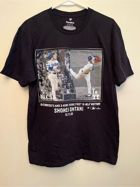Fanatics Los Angeles Dodgers Shohei Ohtani NLCS Black Graphic Tee
